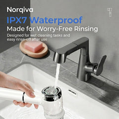 Norqiva Electric Spin Scrubber with 3 Speed Modes and 5 Brush Heads