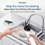 Norqiva Electric Spin Scrubber with 3 Speed Modes and 5 Brush Heads