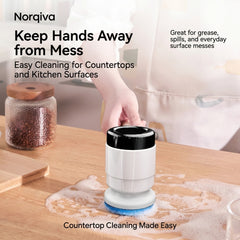 Norqiva Electric Spin Scrubber with 3 Speed Modes and 5 Brush Heads